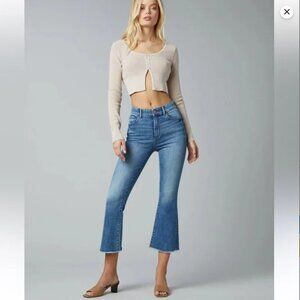 DL1961 Bridget Cropped High Rise Instasculpt Bootcut Jeans in Hanover Sz 26